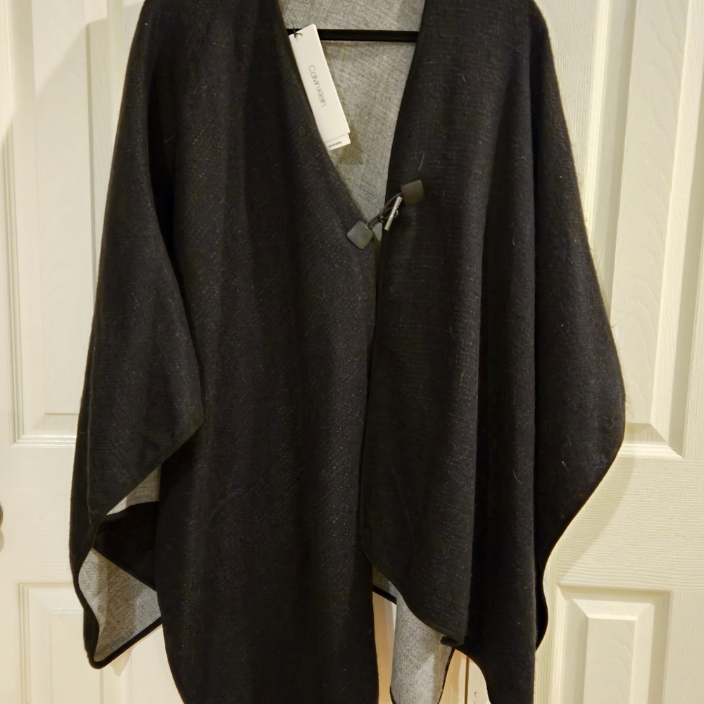 Calvin Klein womens one size Ruana poncho cape